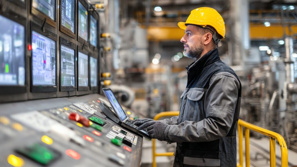 Jaguar Land Rover factory production line standing idle after a cyberattack halted operations.